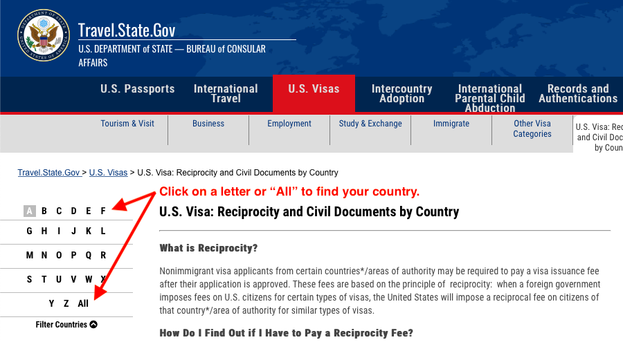 Using The Reciprocity Schedule For Non-U.S. Documents