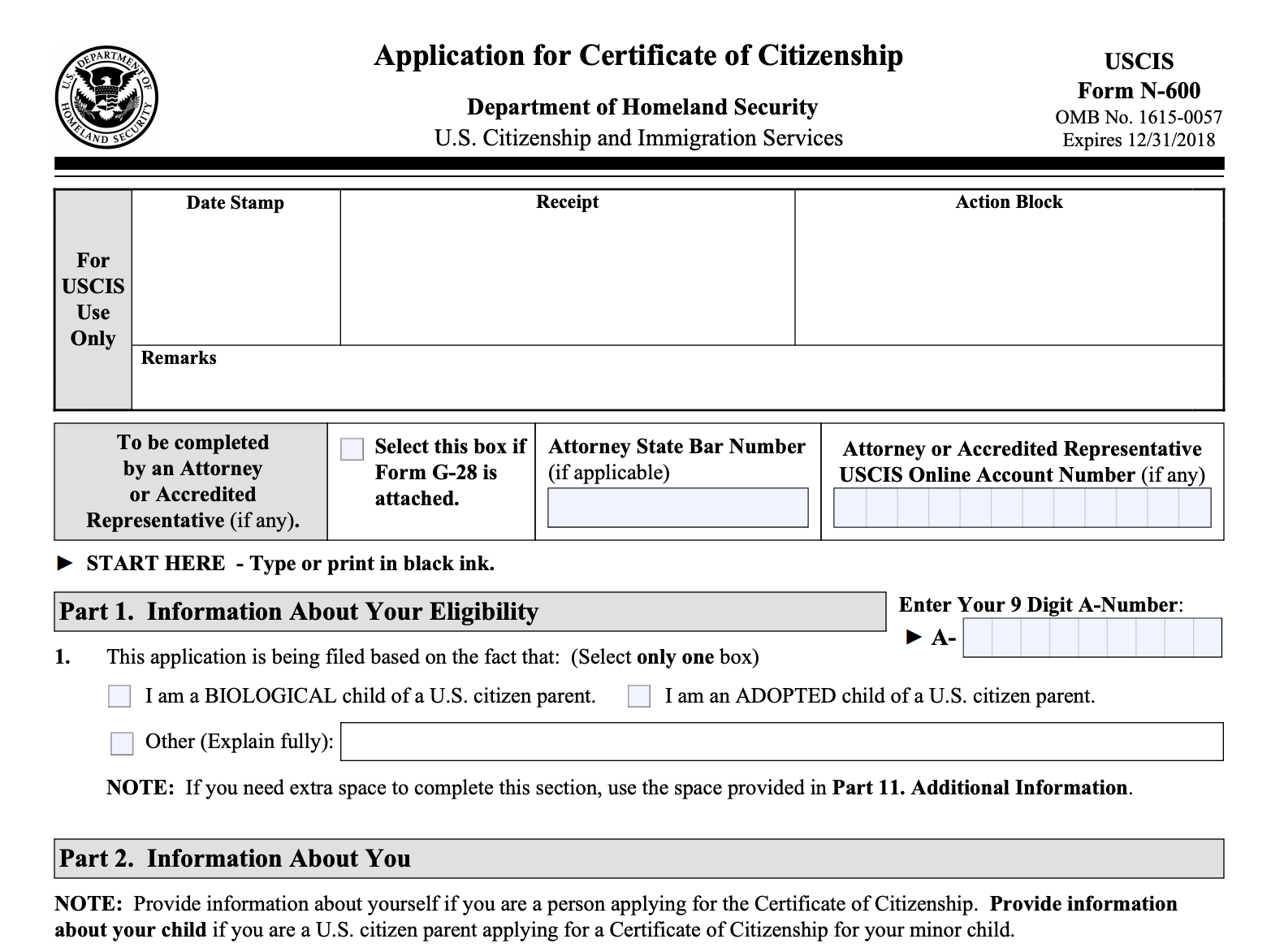 Uscis Forms For Us Citizenship Printable Form, Templates and Letter