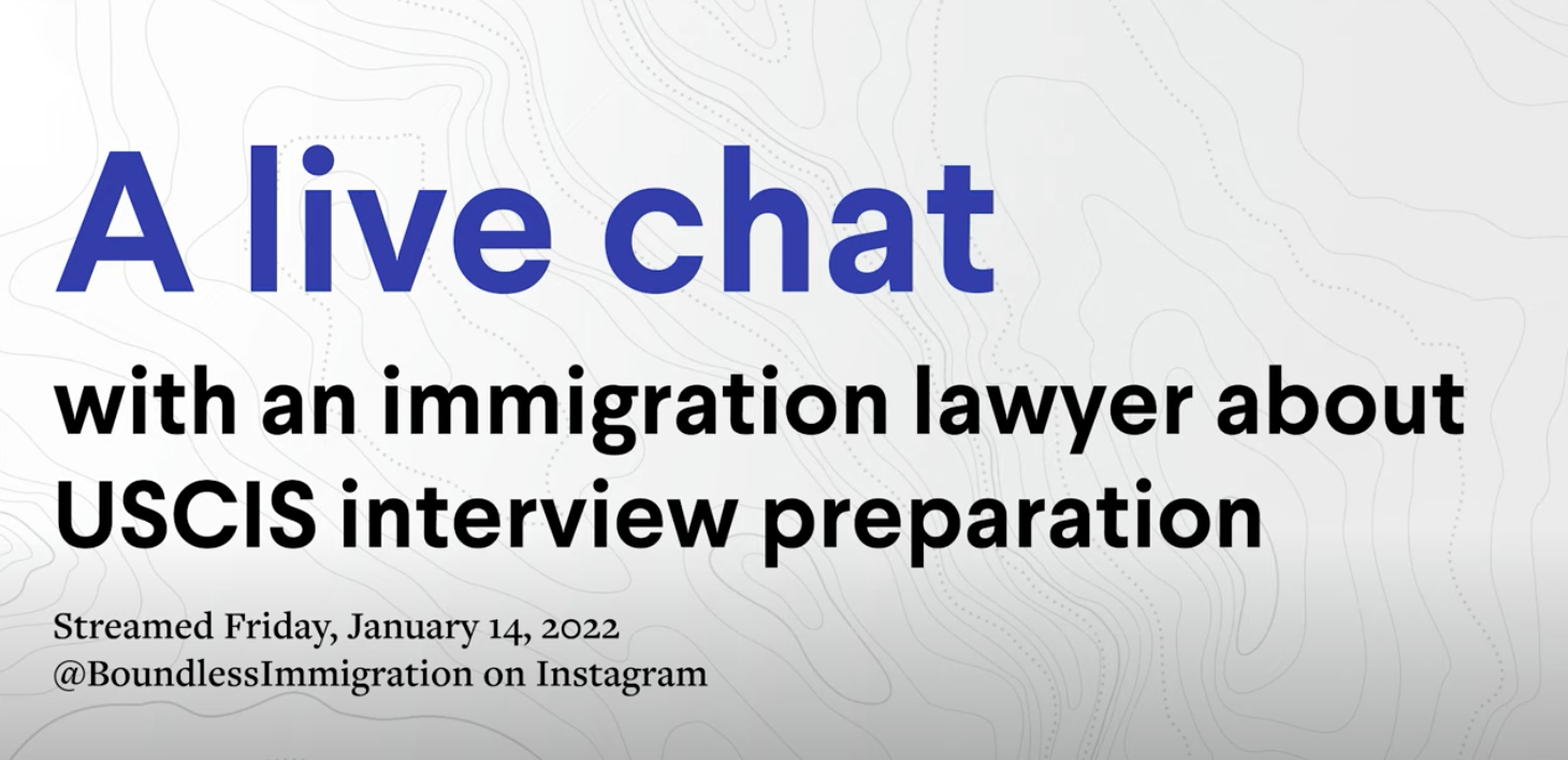 Immigration attorney answers USCIS interview questions