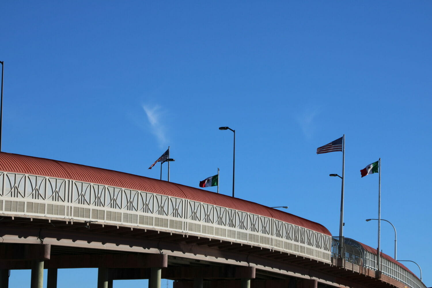 US Mexico Border Bridge
