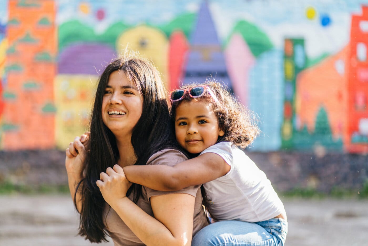 Immigrant mother and child